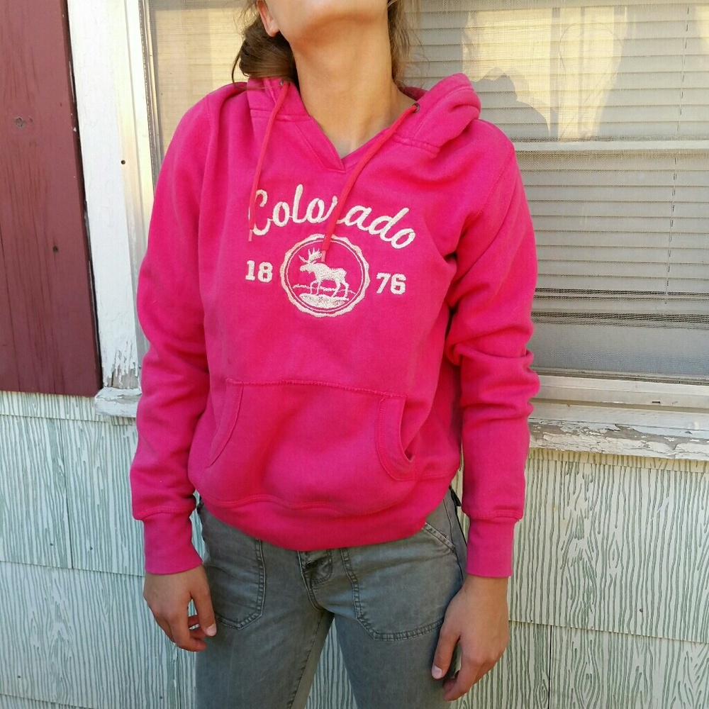 Colorado hoodie pink hoodie cropped hoodie
